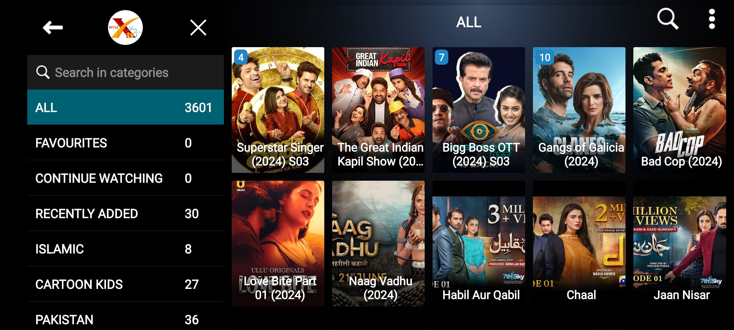 XTV Player for OPPLEX IPTV 3