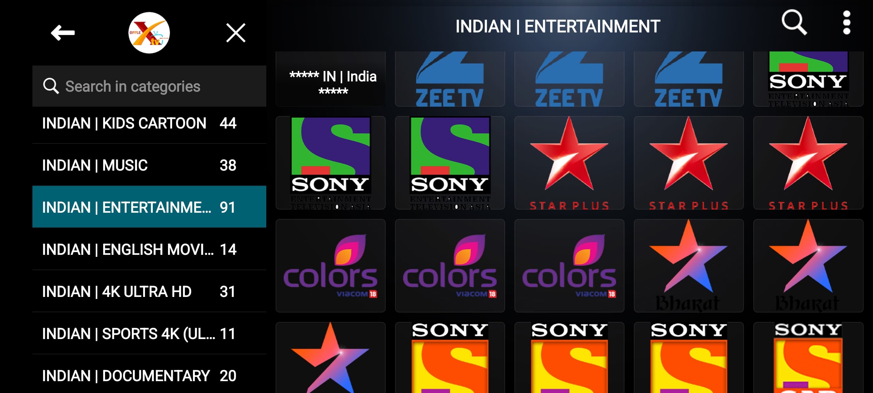XTV Player for OPPLEX IPTV 5