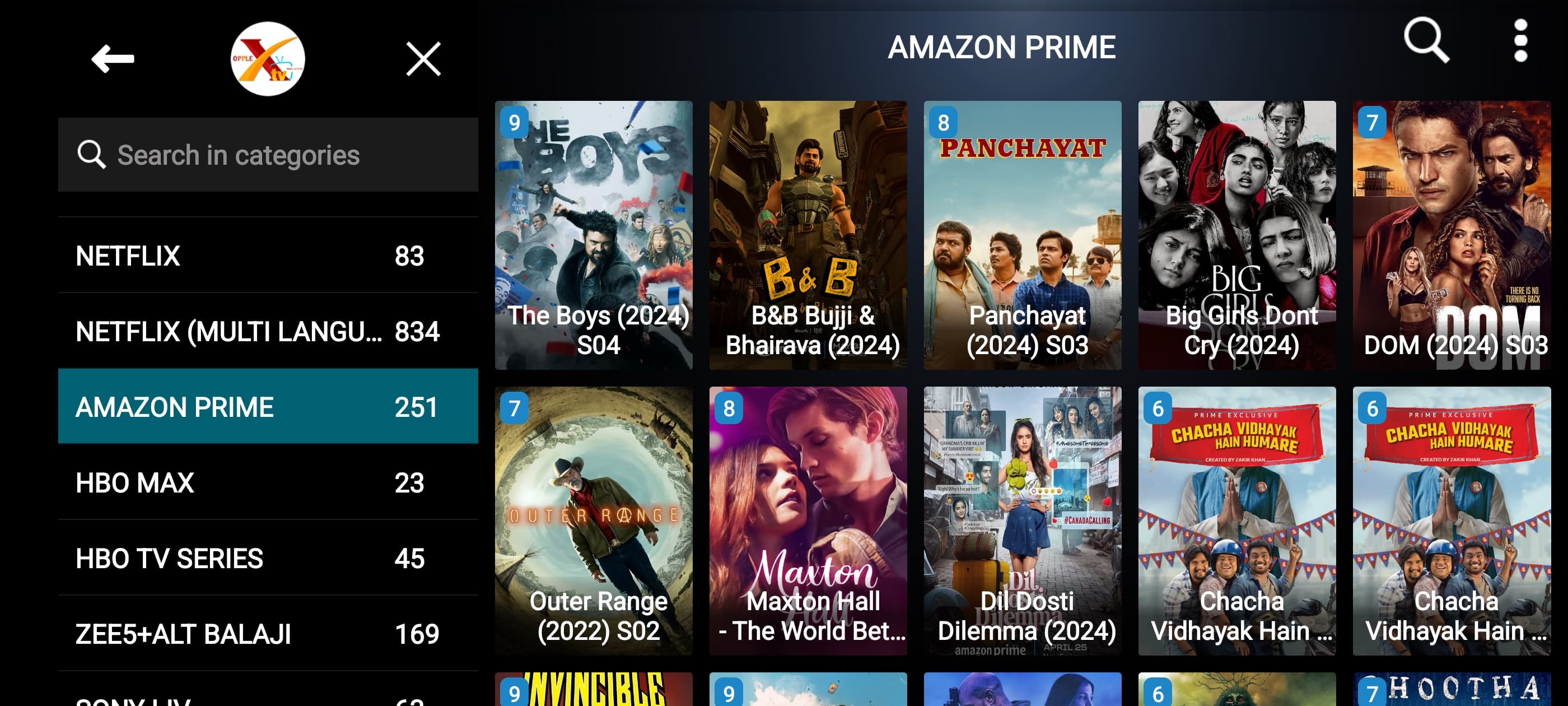 XTV Player for OPPLEX IPTV 7