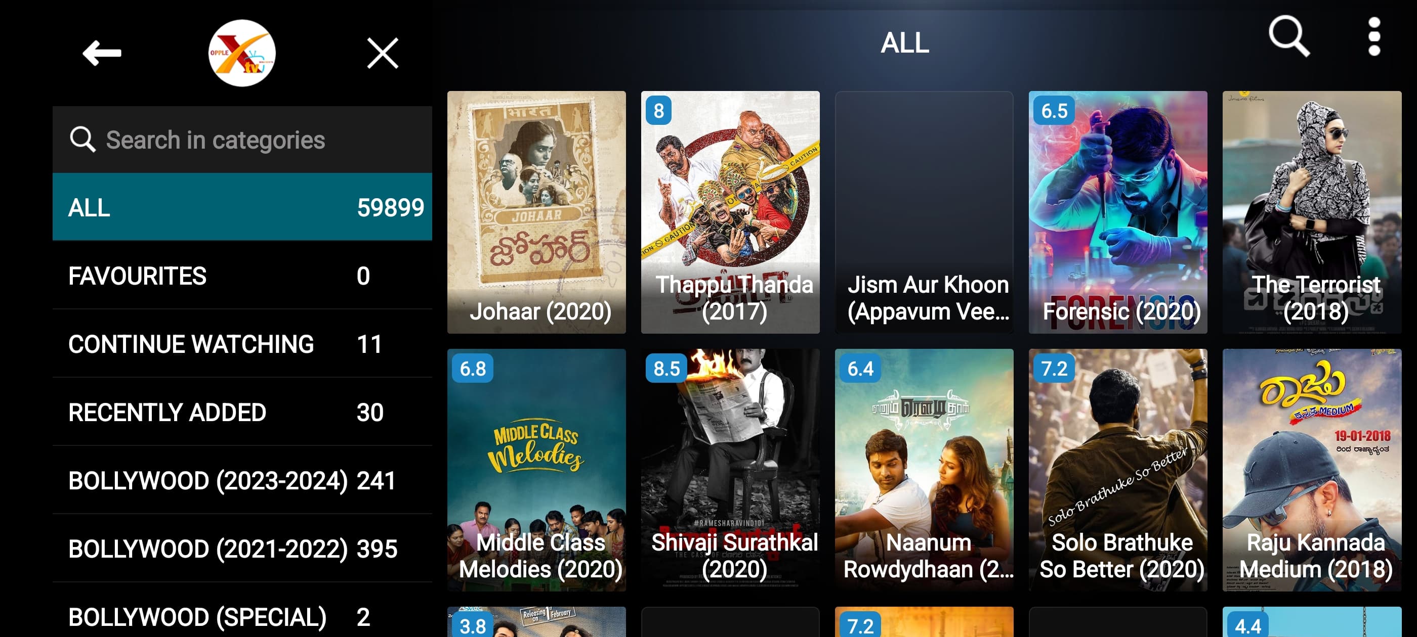 XTV Player for OPPLEX IPTV 4