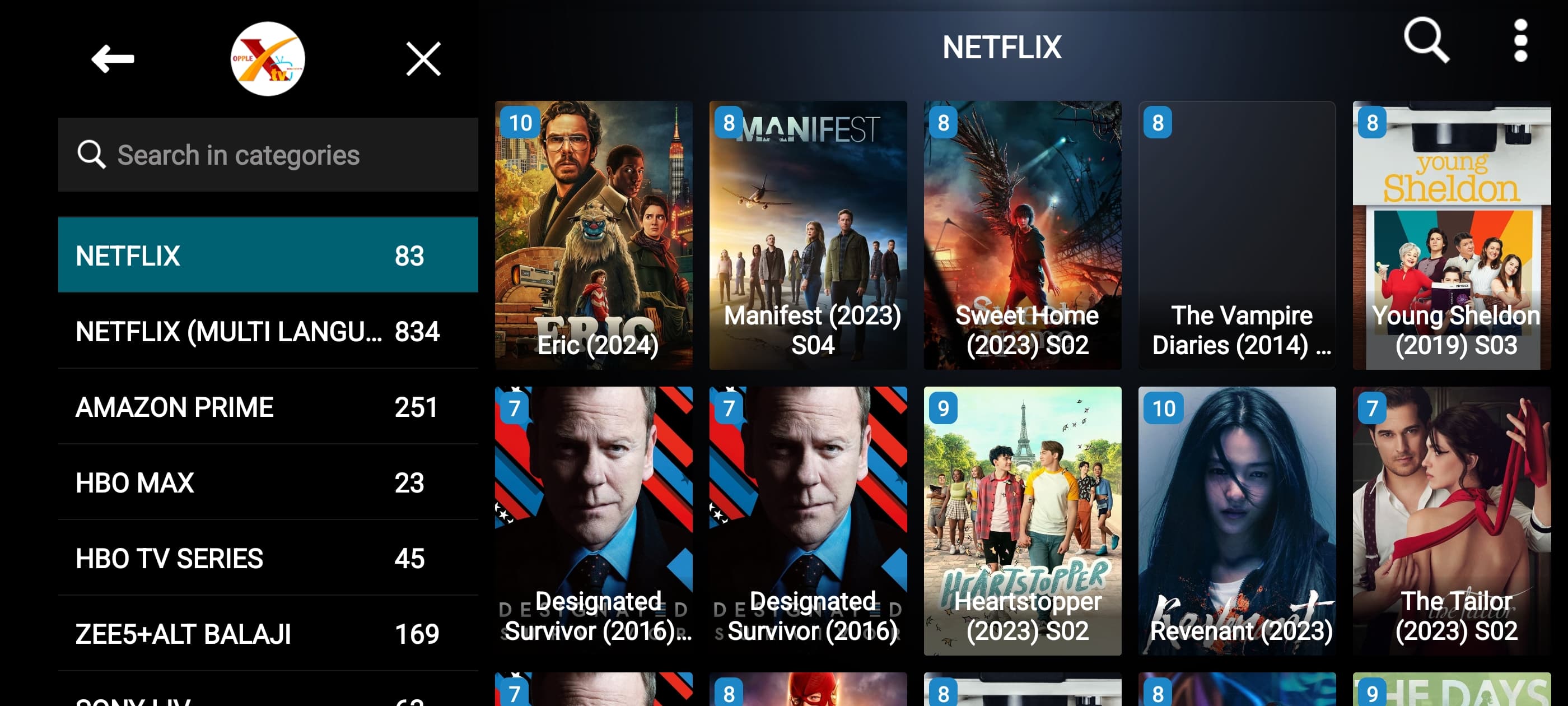 XTV Player for OPPLEX IPTV 1